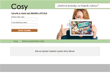Tablet Screenshot of cosy.cz