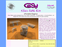 Tablet Screenshot of glasstables.cosy.com