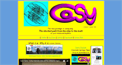 Desktop Screenshot of cosy.com